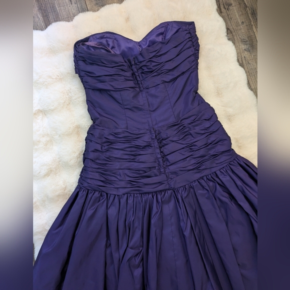 Vintage Victor Costa Rosette Drop Waist dress - Picture 8 of 9